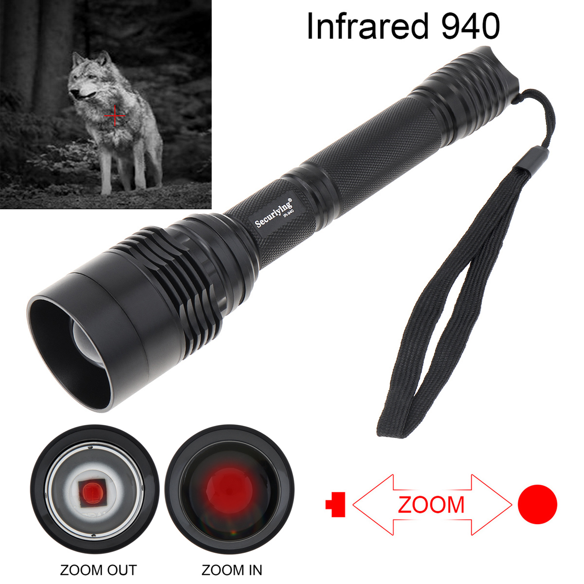 Hunting Thermal Imaging Scope - 10 واط IR 940nm T50 مصباح